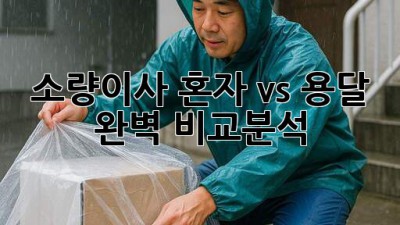 소량이사? 혼자 vs 용달?! 🤔 완벽 비교분석! 🚚